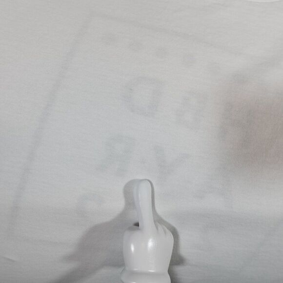 AYR All Year Round Anniversary Crewneck T Shirt Mens Medium Smiley Face White - Picture 3 of 8